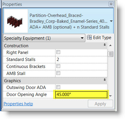 Bathroom Stalls Revit bradley revit toilet partition door angle parameter sets 3d Bathroom Stalls Revit bradley revit toilet partition door angle parameter sets 3d