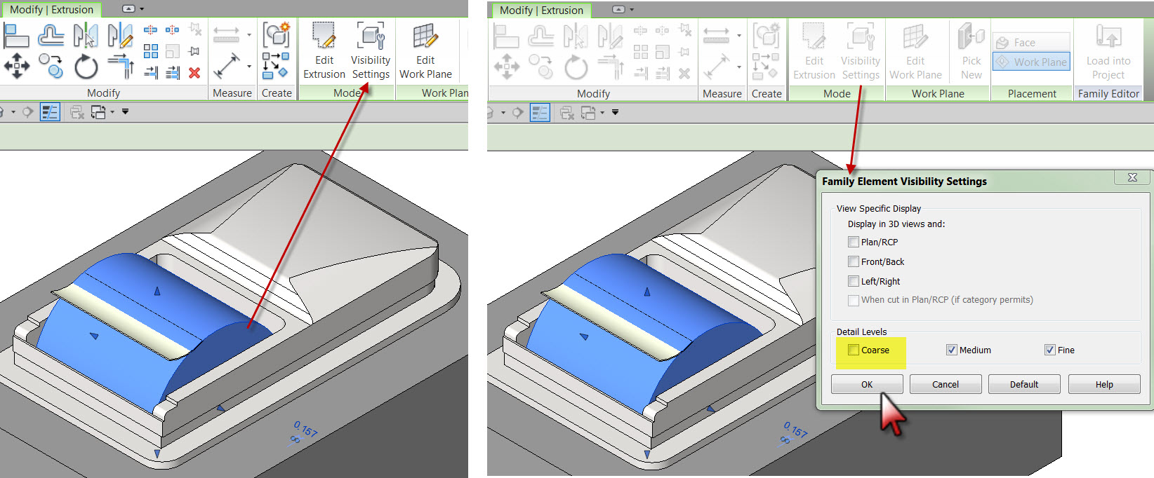 How to Change Revit Family Visibility Settings Bradley Toilet Paper